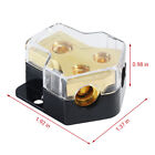 2pc Car Audio Splitter Amp Power 0 Gauge In 4 Gauge Out 2-way Distribution Block