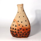 Japanese Pottery Ceramic Vase Contemporary Art Signed W   Box Pv272