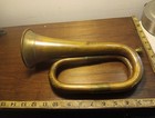 Vintage Brass copper Reproduction Cavalry Bugle  Approx 1 Lb  5 Oz  12  X 5 