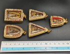 Collection Lp Toh Gilt Gold Phra Somdej Benjapakee Wat Rakang Thai Amulet Ck1206