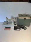 1968 White Green Case Singer 221k Featherweight Sewing Machine Manual