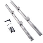 Linear Rail Sbr16 600mm Set - 2 Fully Supported Rails   4 Sbr16uu Blocks For Cnc
