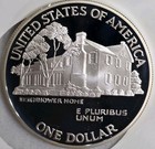 1990-p Eisenhower Centennial Commemorative Silver Dollar Proof Uncirculated Coin