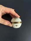 Limoges Castel France Porcelain Hinged Trinket Box Oval Lily Of The Valley