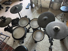 Roland Td-17kvs V-drums Electronic Drum Set W  Dw Pedal Pearl Throne hihat Used