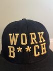 Britney Spears Work Bitch Black Snapback Hat Baseball Cap Las Vegas Concert Osfm