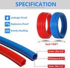1 2 Inch Pex-b Pipe tool Kit Blue Red 100 Feet Pex Tubing W  62 Pk Pex Fittings