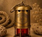 Vintage Brass Miners Oil Lamp   Lantern Antique Style Brass Safety Lamp   Royal