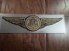 U s Military Navy Gold Air Crew Wings Window Decal Sticker 6 5  X 2  Inches 