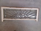 Antique Transom Leaded Beveled Glass Window 