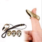 Archery Fingertabs Brass Thumb Ring 17 18 20  22 24mm Fingerguards Protect Gear