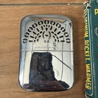 Vintage Platinum Pocket Warmer Made In Occupied Japan Yamato Shokai Peacock
