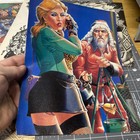 Vtg Lot Sexy Adult Biker Art Whimsical Cartoon Print Ad poster Pinup Magazine