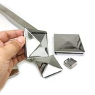 Square Stainless Steel Blanking End Caps Inserts Tube Pipe Plug Bung Box Section