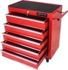 5-drawer Rolling Tool Chest Tool Box W wheels Multifunctional Tool Cart Mechanic