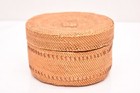 Antique Northwest Native American Indian Nootka Makah Basket Lidded 4 5 