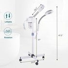 2 In 1 Facial Steamer 5xled Magnifying Lamp Salon Spa Beauty Skin Care Equipment