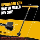 17-inch Premium Water Meter Key With 4-way Utility Key  3 4-inch Opening 17 In