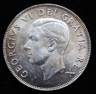 1949 Canada - 50 Cents Half Dollar -  800 Silver - George Vi - Nice Coin