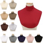 Muslim Women False Collar Hijab Islamic Neck Cover Scarf Islamic Solid Color