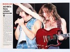 Ac dc-1986 Magazine Article   Poster Pinups Clipping-angus Young brian Johnson