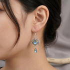 925 Sterling Silver Handmade Natural Labradorite Earrings  Boho Dangle Jewelry