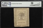 1776 Delaware American Revolution Colonial Currency Note Banknote  De-80 Pmg 40