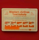Rare Vintage Western Airlines Employee Travel Id Card Personal Travel Pass 85-86