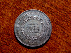 Nice Uncirculated  Brazil 1858 1000 Reis Silver Coin F2