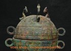 9 6  Ancient Chinese Bronze Ware Dynasty Dragon Beast Incense Burner Censer