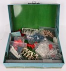 Vintage 1960 s Marx Play Set Cape Kennedy Nasa Carry-all Tin  4625 W accessories
