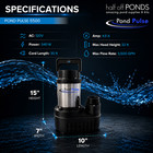 Half Off Ponds Pond Pulse 5 500 Gph Submersible Waterfall Pump With 30  Cord