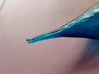 Vintage Empoli Glass Blue Genie Bottle 23  Mcm Decanter Vase