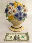 Antique Cast Iron Door Stop Hubley Daisy Bowl  452