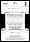 2017 Panini Immaculate Patches Rc Joe Musgrove Jersey 3 Colors 05 99 Houston
