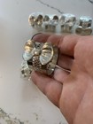 Lot Of 12 Silver Toned Metal Napkin Rings  Bow Accents  