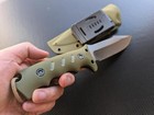 Outdoor Duty Fixed Blade Knife With G10 Handle And Kydex Sheath Camping Military