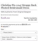 Christina Wu 22147 Bridesmaid Dress Size 4