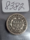 1858 O Seated Liberty Half Dime