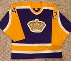 Autographed Ken Baumgartner Game Worn Used Los Angeles La Kings Jersey Ccm 87-88