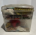 Wilson Mfg Co Wilhold Clear Plastic Sewing Box W  2 Trays   Notions Embroidery