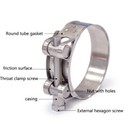304 Stainless Steel Strong European Style Hose Clips Pipe Clamps - Jubilee Type
