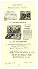 American Crayon Co  Milo Plastic Modeling Material 1929 Sales Brochure W prices