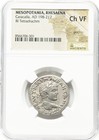 Caracalla 198-217 Ad  Tetradrachm  Ngc Ch Vf  Rhesaena Roman Empire Silver Coin