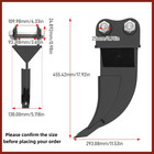 1-2 Ton Mini Excavator Ripper Attachment Hooks Ripper Teeth Free Shipping Usa