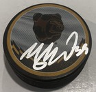 Morgan Geekie Signed Boston Bruins Hockey Puck W  Case Coa
