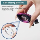 Microfiber Eyeglass Cleaning Cloths With Pouch 3p  Bk Or Grn   For Glasses 