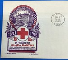 1948 Clara Barton Fdc  967 Oxford Ma Cachetcraft L w  Staehle Unaddressed Red C