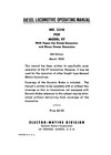 Emd General Motors F7 Locomotive Enginemen s Operating Manual