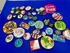Vintage Various Button Pins - Advertising Promo Pinbacks Grab Bag Resale Gifts  